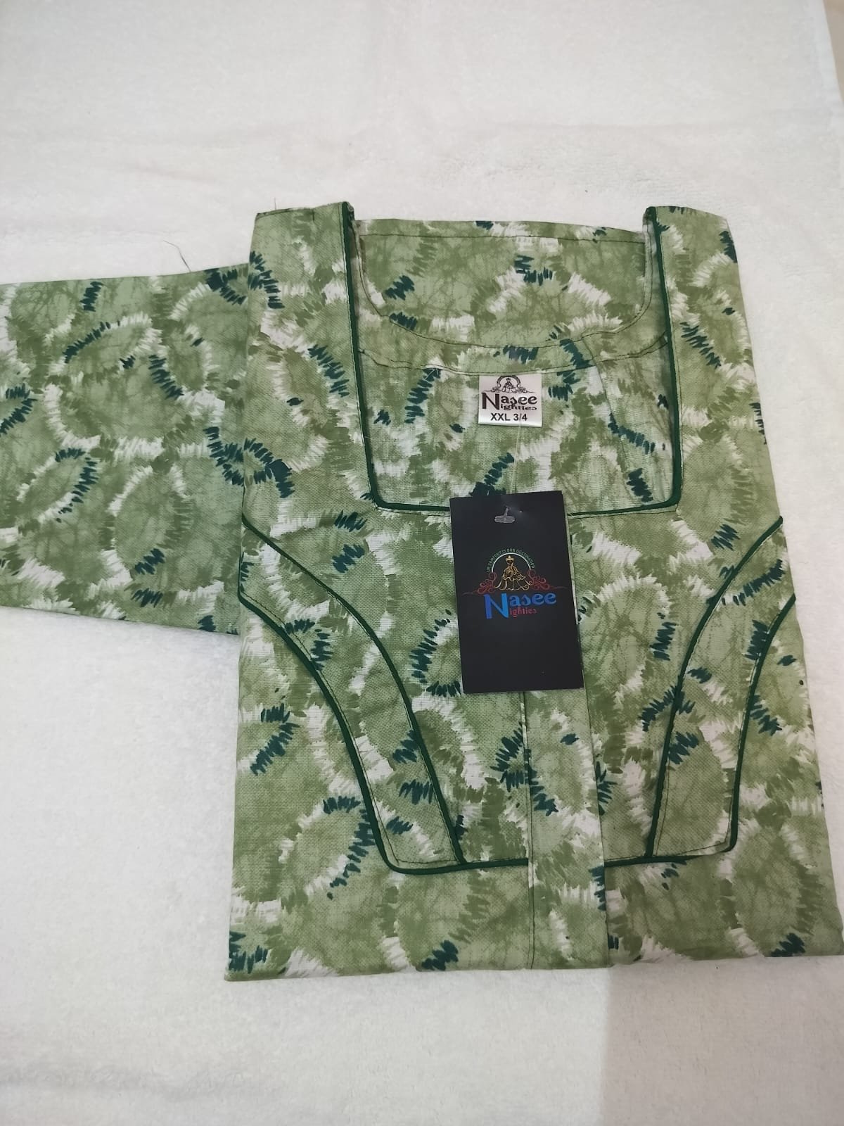 Nighty Without dhupataa-green